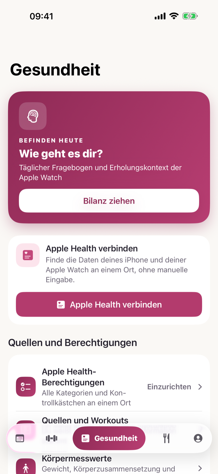 Gesundheitsübersicht von Gymios